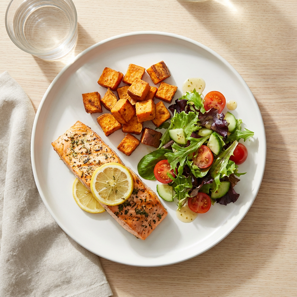 Healthy balanced meal